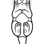 coloriage Loutre pour enfants à imprimer