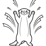 coloriage Loutre gratuit à imprimer