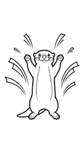 coloriage Loutre gratuit à imprimer