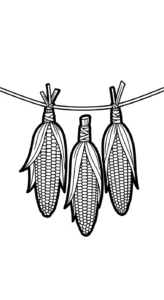 coloriage Maïs à imprimer pdf gratuit