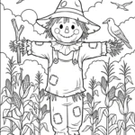 coloriage Maïs et decoupage