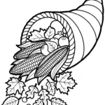 imprimer coloriage Maïs gratuit