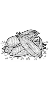 coloriage Maïs à imprimer pdf gratuit