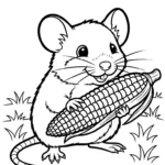 coloriage Maïs à imprimer pdf