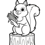 coloriage Maïs pour enfant de 6 ans
