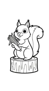 coloriage Maïs pour enfant de 6 ans