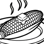 coloriage Maïs à imprimer pdf gratuit