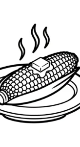 coloriage Maïs à imprimer pdf gratuit