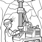 coloriage Mineur gratuit pour enfants