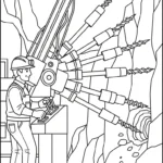 coloriage Mineur pour enfants à télécharger