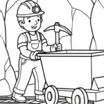 coloriage Mineur gratuit en ligne