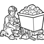 coloriage Mineur gratuit