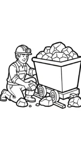 coloriage Mineur gratuit
