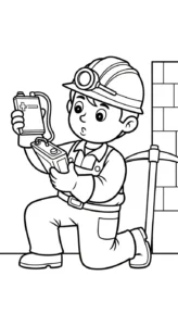 coloriage Mineur a imprimer
