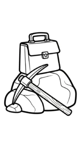 coloriage Mineur et decoupage a imprimer gratuit
