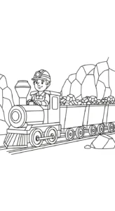 coloriage Mineur gratuit en ligne