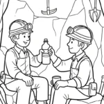 coloriage Mineur et dessin a imprimer