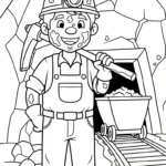 coloriage Mineur à imprimer gratuitement pdf