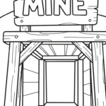 coloriage Mineur educatif pour enfant
