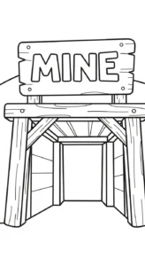 coloriage Mineur educatif pour enfant