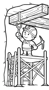 a imprimer coloriage Mineur gratuit