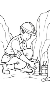 coloriage Mineur pour enfant de 2 ans
