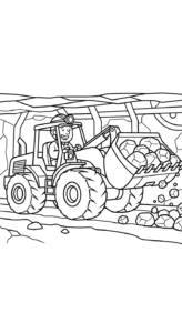 coloriage Mineur pour enfant