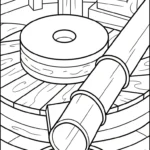 coloriage Moulins à Vent pour enfant de 10 ans
