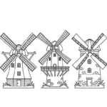 coloriage Moulins à Vent à imprimer gratuit