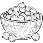 coloriage Oignon et dessins
