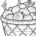 imprimer coloriage Oignon pour enfant