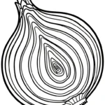 coloriage Oignon a dessiner et imprimer