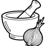 coloriage Oignon et dessin a imprimer