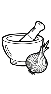 coloriage Oignon et dessin a imprimer