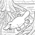 coloriage Ornithorynque et dessins