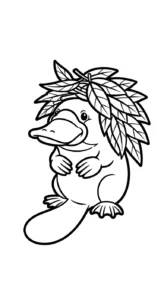 coloriage Ornithorynque a colorier en ligne gratuitement