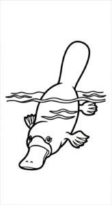 coloriage Ornithorynque pour enfants