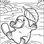 coloriage Ornithorynque a telecharger
