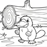 coloriage Ornithorynque gratuit à imprimer