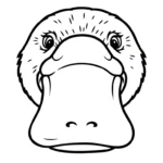 coloriage Ornithorynque pour enfant de 4 ans
