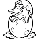 coloriage Ornithorynque à imprimer pour enfants