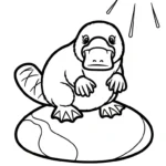 coloriage Ornithorynque a colorier en ligne gratuitement