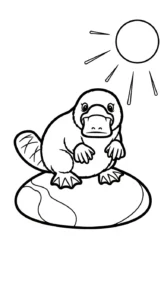 coloriage Ornithorynque a colorier en ligne gratuitement