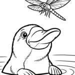 coloriage Ornithorynque pour enfants a imprimer