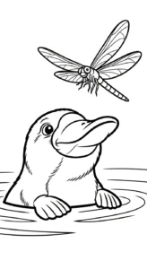 coloriage Ornithorynque pour enfants a imprimer