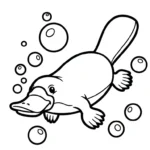 coloriage Ornithorynque a colorier en ligne gratuitement