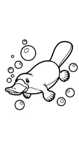 coloriage Ornithorynque a colorier en ligne gratuitement