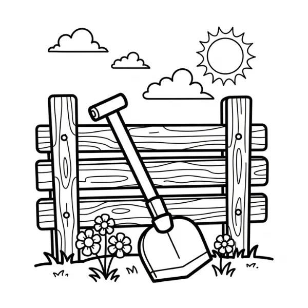 Tranh tô màu Outils Agricoles