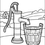 coloriage Outils Agricoles pour primaire