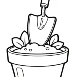 coloriage Outils Agricoles à imprimer pour enfant de 2 ans
